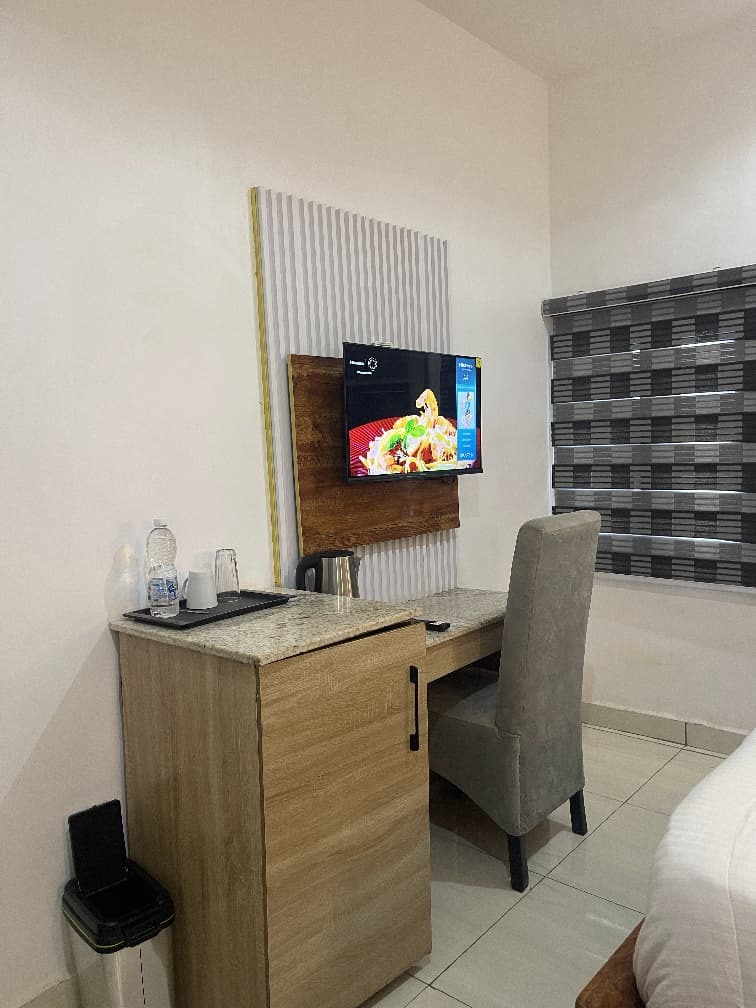 Blissful Breeze Suite Work Desk and Minibar